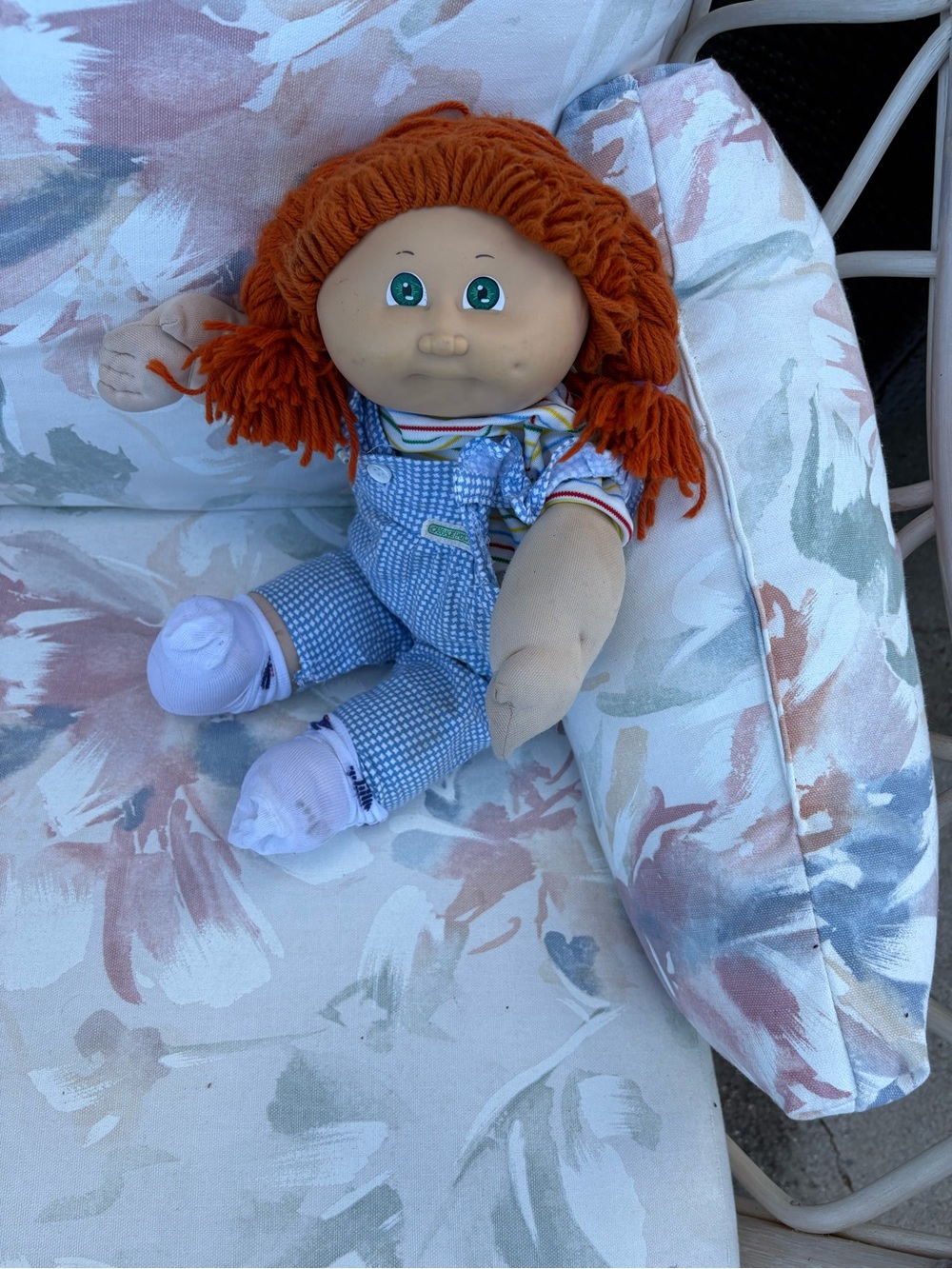Red Wool Hair Cabbage Patch Doll